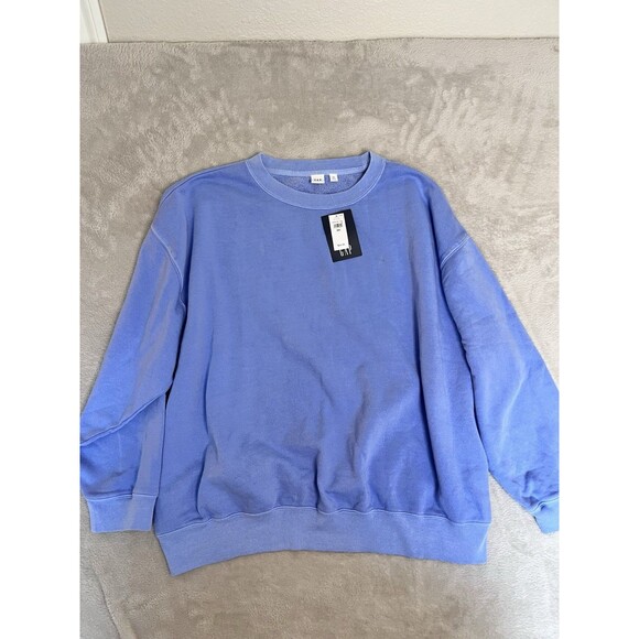 Gap Factory Oversized Crewneck Sweatshirt in Purple Wisteria Size XXL NWT - Picture 1 of 9
